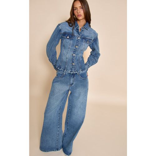 Jean large à taille mi-haute | Taille 38 - PrettyLittleThing - Modalova