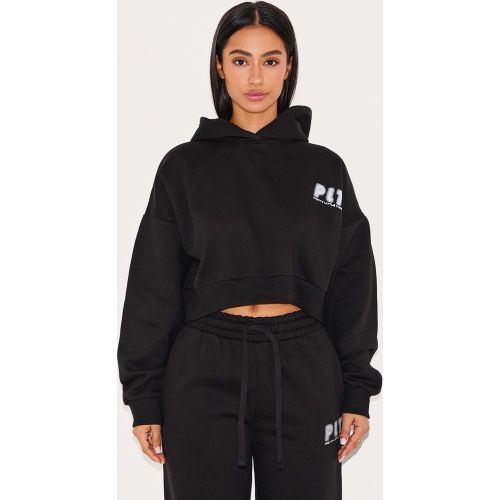 Petite Hoodie deluxe imprimé à épaules carrées - PrettyLittleThing - Modalova