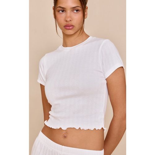 Haut de pyjama en maille pointelle - PrettyLittleThing - Modalova