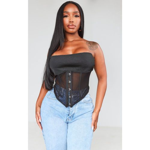 Shape Crop top bustier bandage à agrafes et oeillets - PrettyLittleThing - Modalova