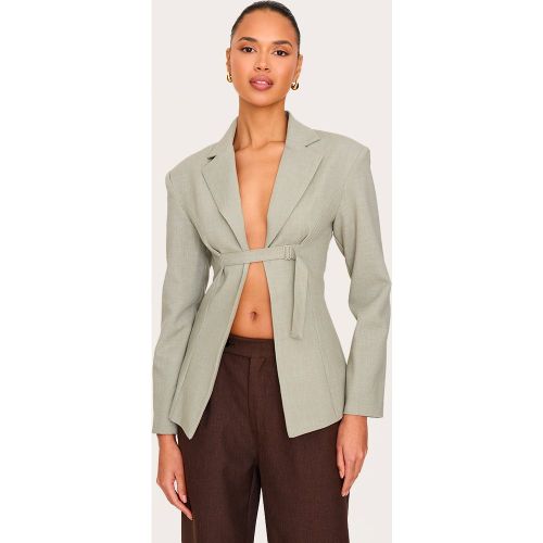 Blazer ajusté vert à détail bride - PrettyLittleThing - Modalova