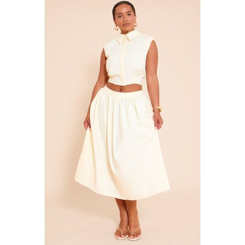 Shape Jupe trapèze mi-longue tissée à taille mi-haute - PrettyLittleThing - Modalova