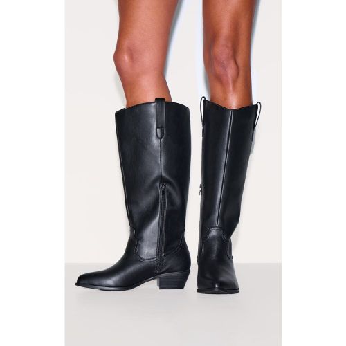 Santiags hautes pointure large pointues en PU - PrettyLittleThing - Modalova