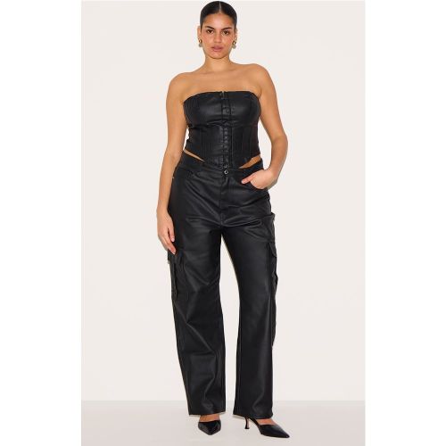 Plus Cargo en jean enduit | Taille 54 - PrettyLittleThing - Modalova