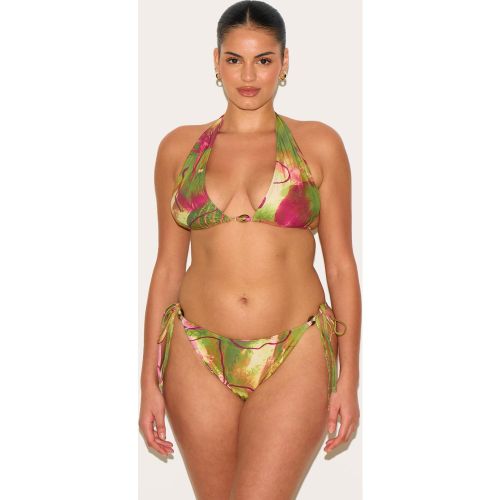 Plus Haut de maillot de bain triangle imprimé orchidée - PrettyLittleThing - Modalova