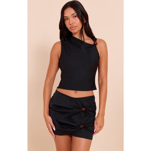 Top asymétrique à perle - PrettyLittleThing - Modalova