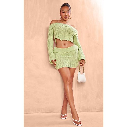 Shape Mini-jupe en maille tricot repliée à la taille - PrettyLittleThing - Modalova