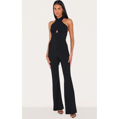 Combinaison côtelée à devant croisé et lien au dos - PrettyLittleThing - Modalova