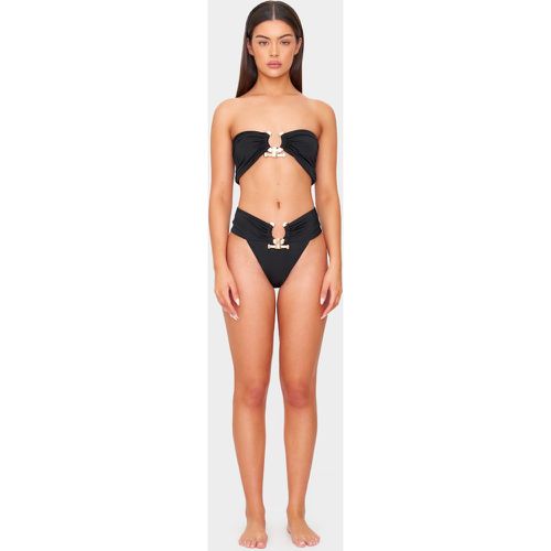 Bas de maillot de bain à empiècement martelé - PrettyLittleThing - Modalova