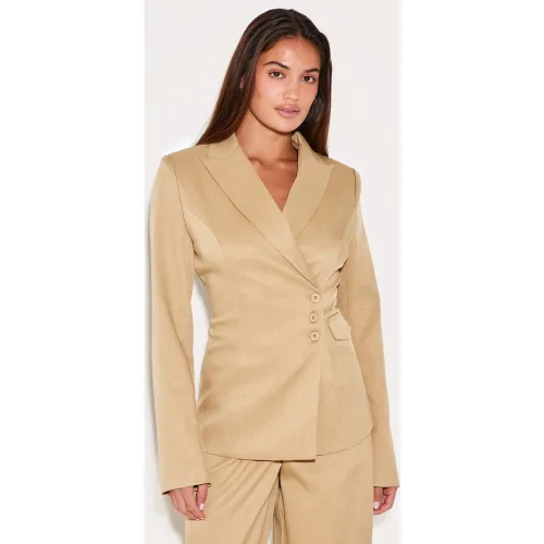 Blazer de tailleur tissé à taille cintrée - PrettyLittleThing - Modalova
