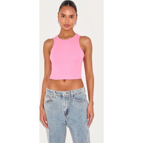 Crop top basique côtelé a dos nageur - PrettyLittleThing - Modalova