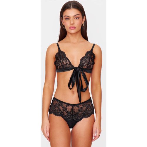 Ensemble de lingerie en dentelle à ruban noué - PrettyLittleThing - Modalova