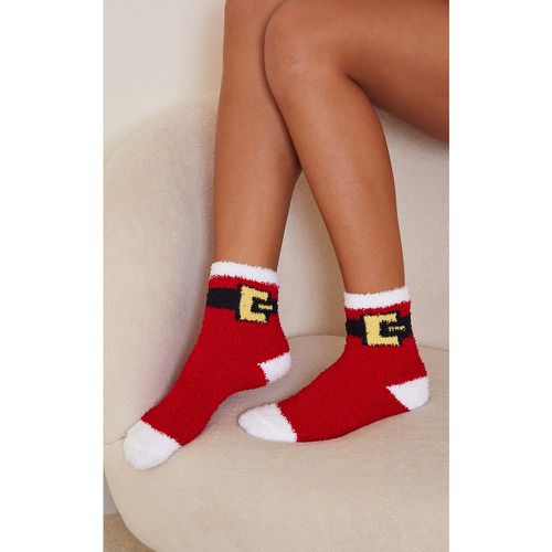 Chaussettes de Noël à imprimé ceinture de Père Noël - PrettyLittleThing - Modalova