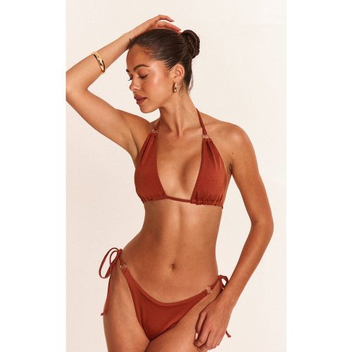 Mini bas de maillot de bain noué sur les côtés à anneaux - PrettyLittleThing - Modalova