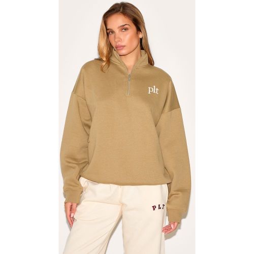 Sweat imprimé "" à quart de zip - PrettyLittleThing - Modalova