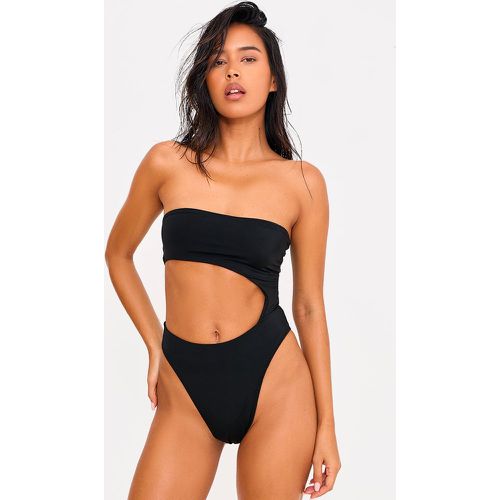 Maillot de bain bustier échancré et découpé - PrettyLittleThing - Modalova