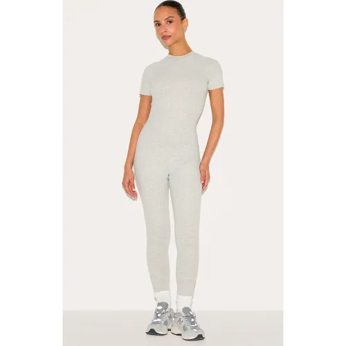 Petite Combinaison moulante en Sculpt à manches courtes - PrettyLittleThing - Modalova