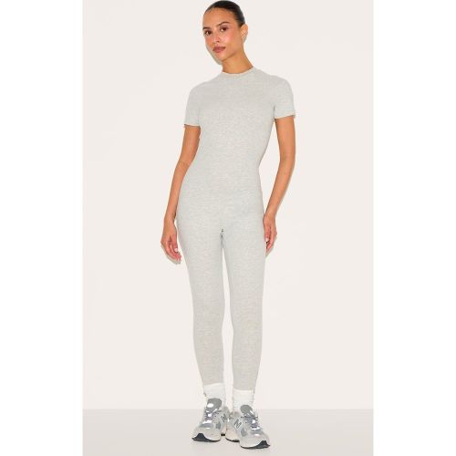 Petite Combinaison moulante en Sculpt à manches courtes | Taille Large - PrettyLittleThing - Modalova