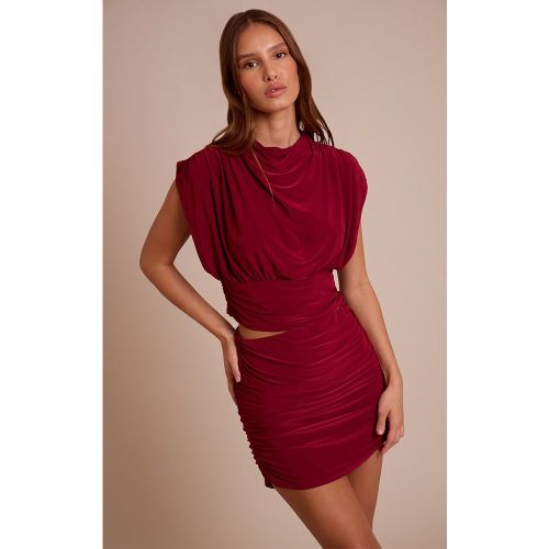 Top drapé moulant froncé | Taille 38 - PrettyLittleThing - Modalova