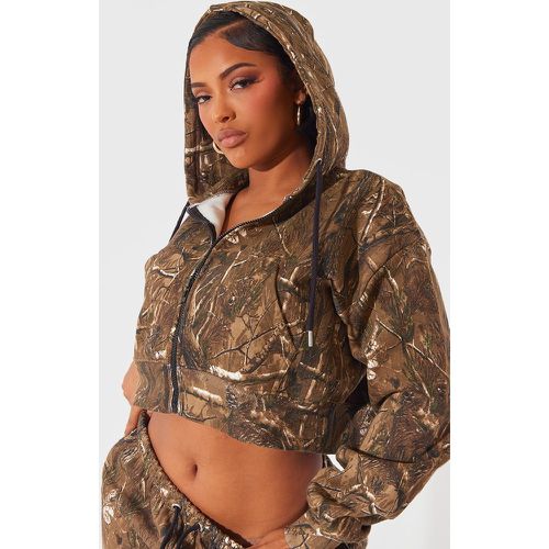 Shape Hoodie imprimé camouflage à cordons ajustables - PrettyLittleThing - Modalova