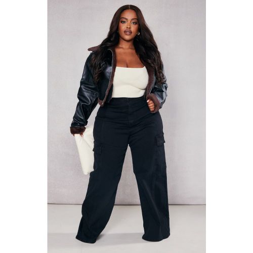 Plus Jean cargo large | Taille 48 - PrettyLittleThing - Modalova