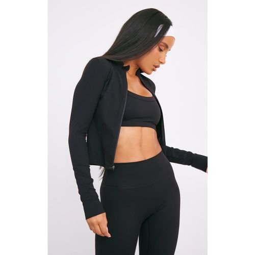 Veste en Sculpt noire, Noir - PrettyLittleThing - Modalova
