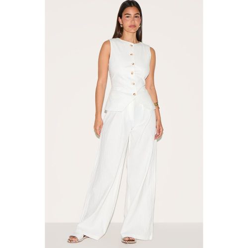 Pantalon de tailleur large plissé - PrettyLittleThing - Modalova
