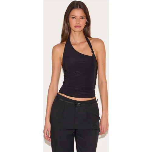 Top moulant à dos nu et détail noué - PrettyLittleThing - Modalova