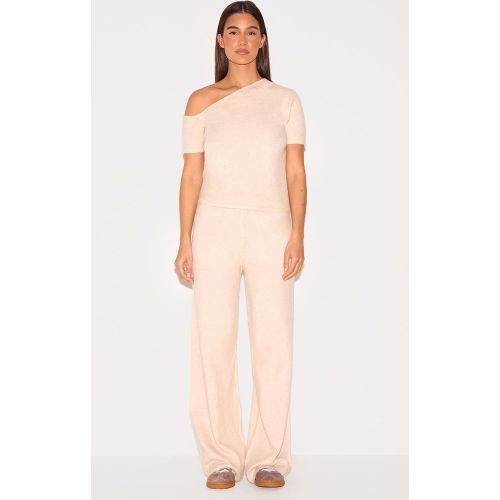 Pantalon large en maille tricot douce - PrettyLittleThing - Modalova
