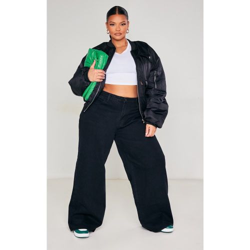 Plus Jean boyfriend délavé à taille haute | Taille 44 - PrettyLittleThing - Modalova