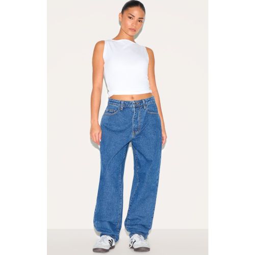 Petite Jean mom à taille haute - PrettyLittleThing - Modalova