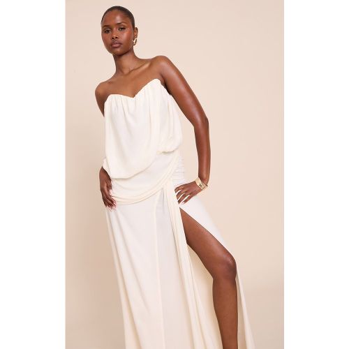 Robe bustier longue drapée - PrettyLittleThing - Modalova