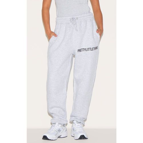 Petite Pantalon de jogging gris chiné taille haute à bas resserré - PrettyLittleThing - Modalova