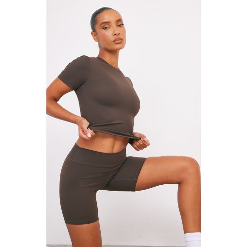 Top de sport long en Sculpt à manches courtes - PrettyLittleThing - Modalova