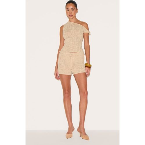 Mini short en maille filigrane texturée - PrettyLittleThing - Modalova