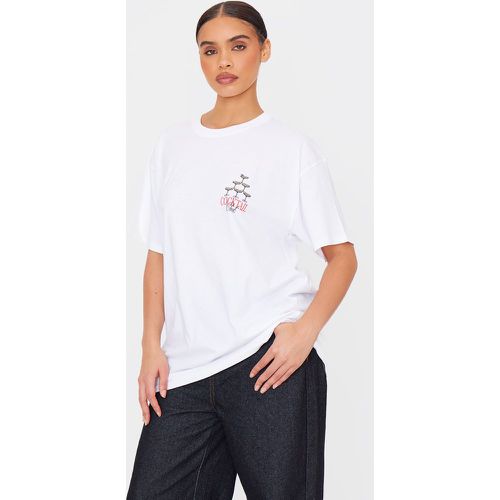 T-shirt oversize imprimé cocktail - PrettyLittleThing - Modalova