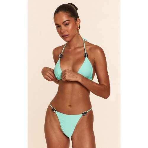 Bas de maillot de bain tanga à empiècements perles - PrettyLittleThing - Modalova