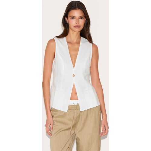 Gilet en coton blanc, Blanc - PrettyLittleThing - Modalova