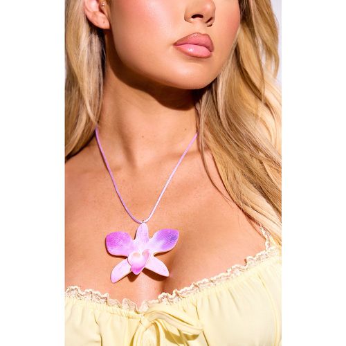 Collier style corde à fleur violette dégradée - PrettyLittleThing - Modalova