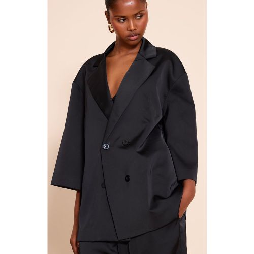 Blazer de tailleur oversize satiné - PrettyLittleThing - Modalova