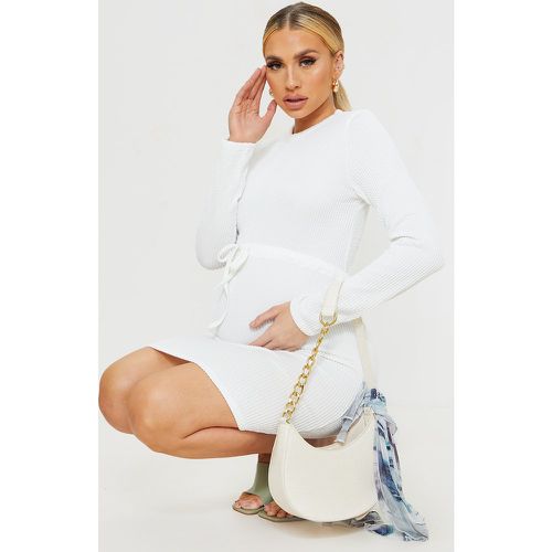 Maternité Mini-robe de grossesse à nouer sur la taille - PrettyLittleThing - Modalova
