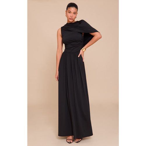 Robe longue froncée à partie superposée - PrettyLittleThing - Modalova