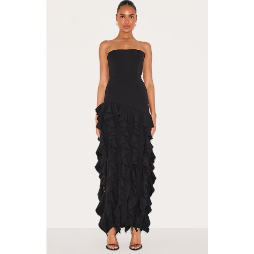 Robe bustier longue à détail volanté - PrettyLittleThing - Modalova