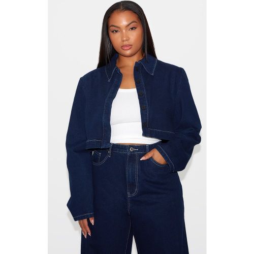 Plus Veste courte en jean à coutures contrastantes - PrettyLittleThing - Modalova