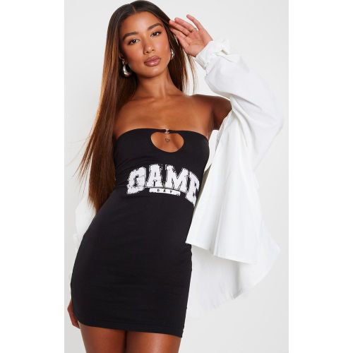 Mini robe bustier moulante à découpe et imprimé "Game Day" - PrettyLittleThing - Modalova