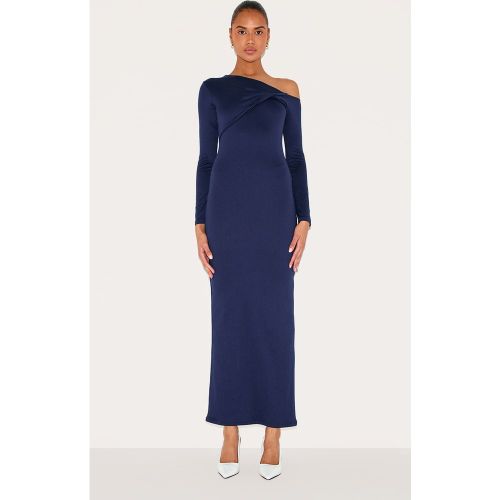 Robe longue doublée torsadée à contours et manches longues - PrettyLittleThing - Modalova