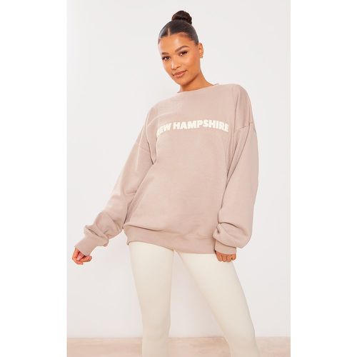 Sweat à slogan New Hampshire en relief - PrettyLittleThing - Modalova