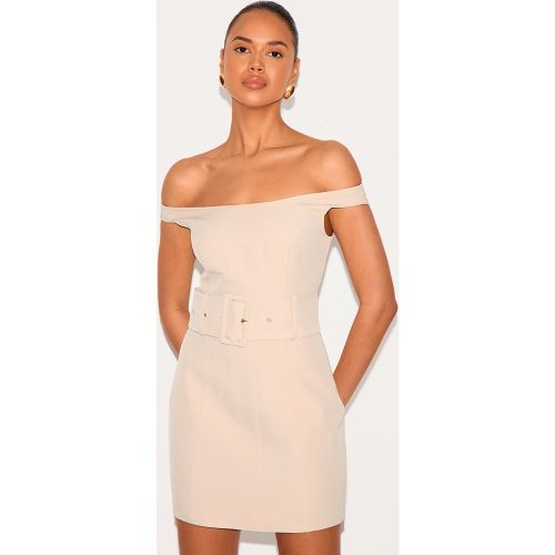Mini robe tissée à épaules dénudées et ceinture - PrettyLittleThing - Modalova
