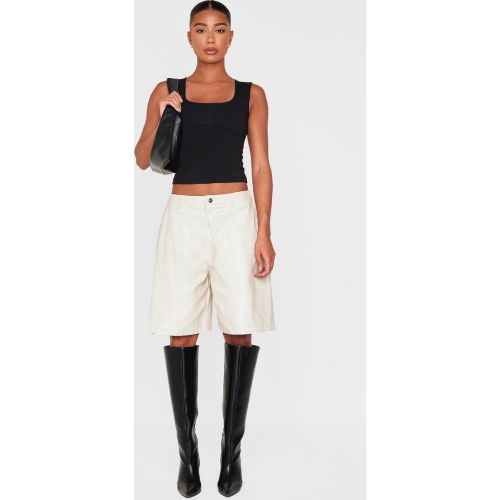 Short long en PU deluxe délavé oversize - PrettyLittleThing - Modalova