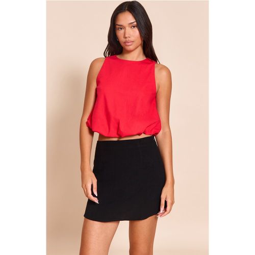 Top tissé à ourlet bouffant - PrettyLittleThing - Modalova